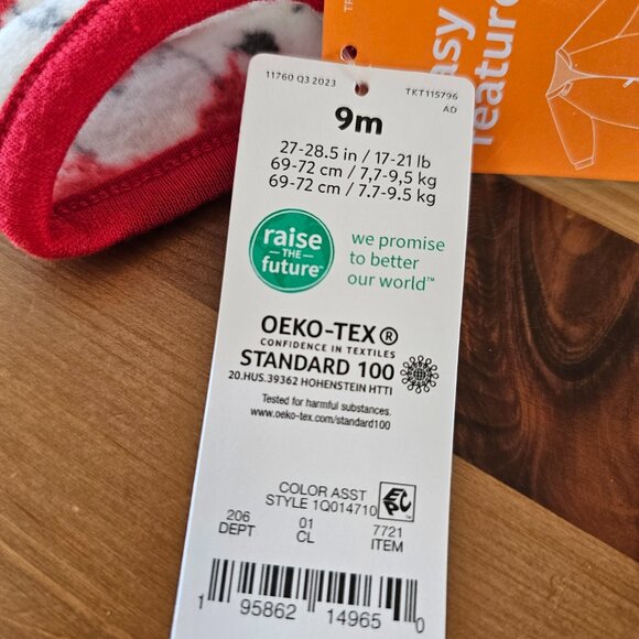 Carter's Just One You - Baby Santa Christmas Fleece Footed Pajama  9M - Picture 8 of 8